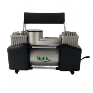 Автомобильный компрессор Moltis, 12V, 2 цилиндра, 25А, 90 л/мин, 360 Вт, шланг 6 м (10868)