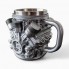Кружка в форме двигателя V8 из нержавеющей стали и смолы 27