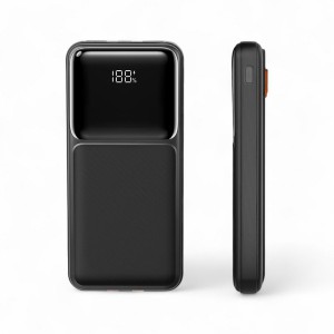 Повербанк 20000 mAh со встроенными кабелями и дисплеем А-02