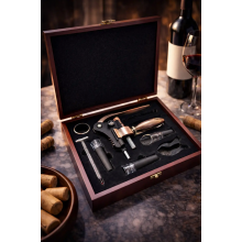 Винный набор сомелье Moltis Luxury — штопор и аксессуары в подарочном футляре MV-901 10126