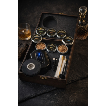 Электрический смокер для виски Moltis в деревянной коробке — подарочный набор для копчения виски и коктейлей 10166