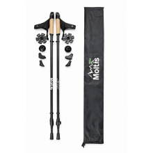 Скандинавские палки для ходьбы Moltis Relax MR-455 телескопические с чехлом и сменными наконечниками 10028