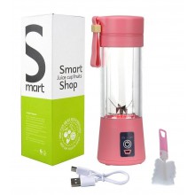 Фитнес-блендер Smart Juice Cup Fruits портативный USB-зарядка Розовый (TD-1223) 20075