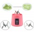 Фитнес-блендер Smart Juice Cup Fruits портативный USB-зарядка Розовый (TD-1223) 20075