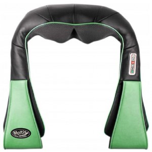 Универсальный массажер Moltis Relax Today MRAT-743 с подогревом и функцией Shiatsu + сумка для транспортировки (зелёный)